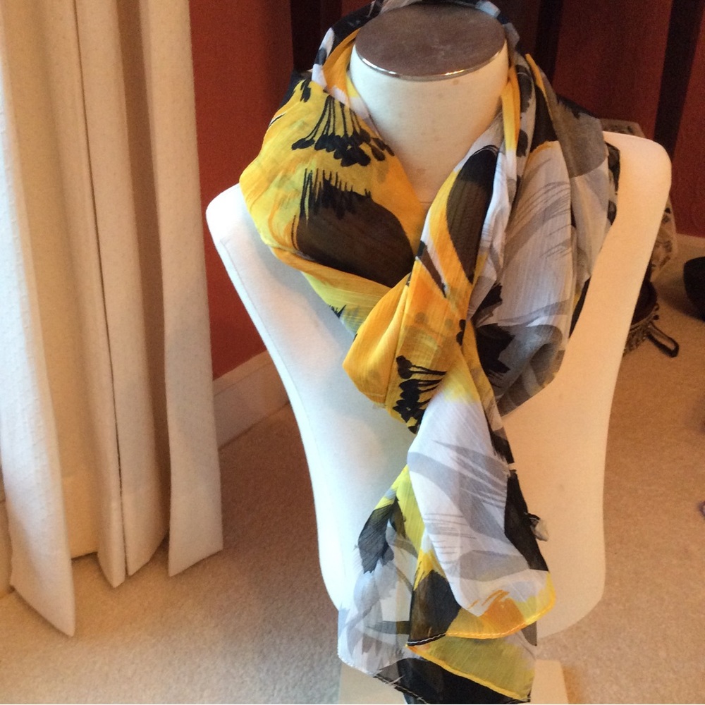 Multicolored long All Season Rectangular 27”x 64” Scarf